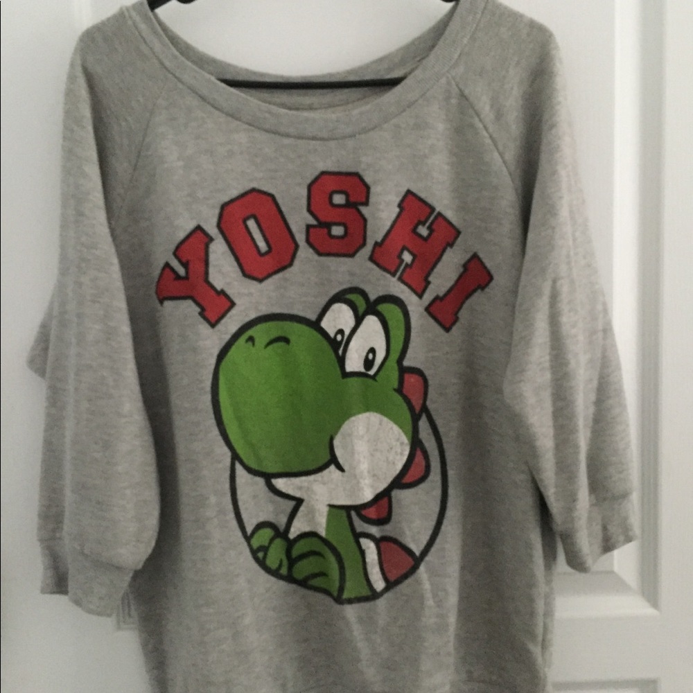 nintendo super mario brothers yoshi sweatshirt